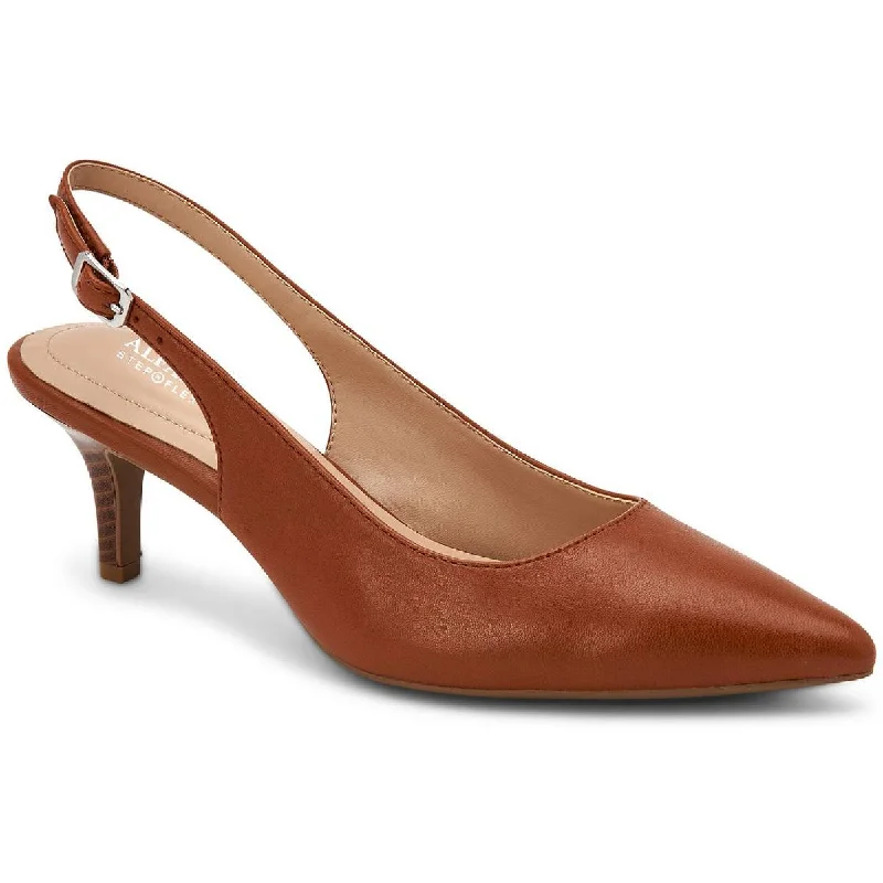 Comfortable Walking Shoes Alfani Womens Babbsy Pointed Toe Slingback Heels