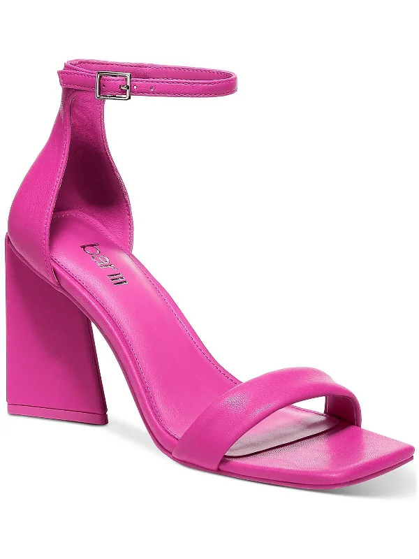 Stylish Looks Appel  Womens Open Toe Faux Leather Heels