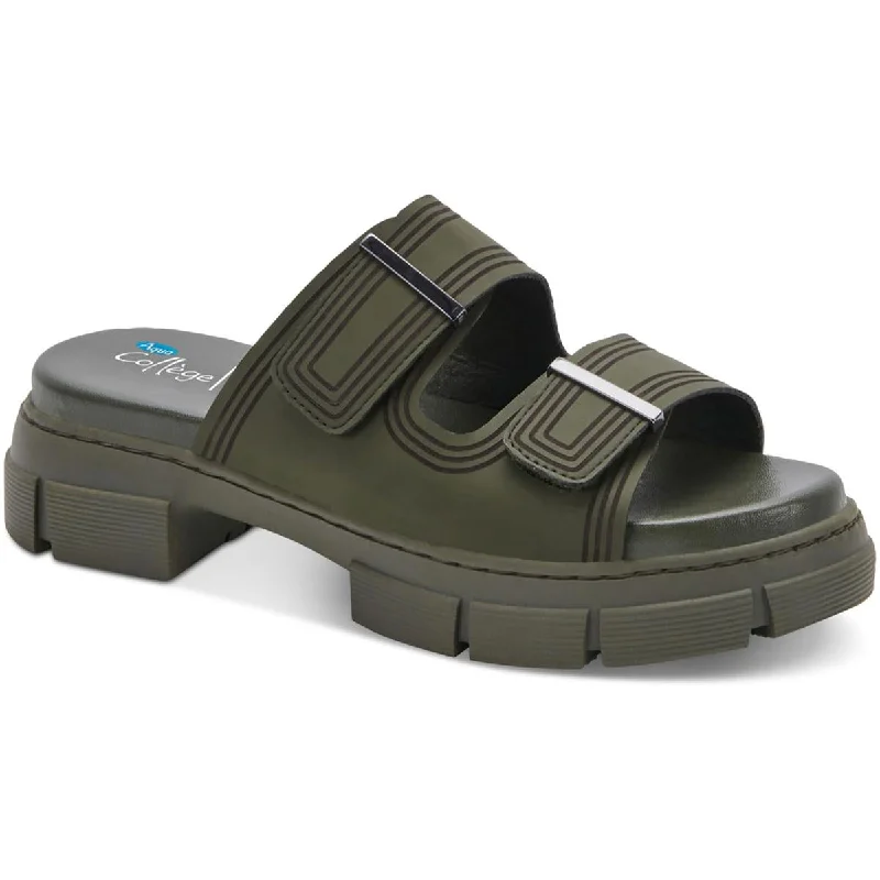 Casual Chic Deals Aqua College Womens Hippie Waterproof Open Toe Slide Sandals