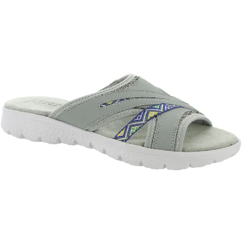 Affordable Trendy Fashion Array Womens Guava Faux Leather Slip-On Sport Sandals