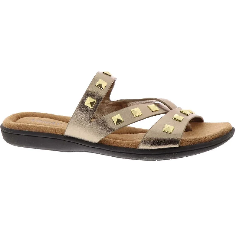 Women's Business Casual Shoes Array Womens LaJolla Leather Metallic Thong Sandals