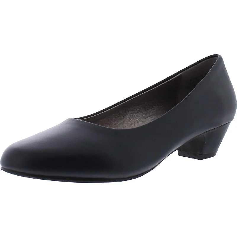 Holiday Glam Array Womens Lily Leather Pumps Dress Heels