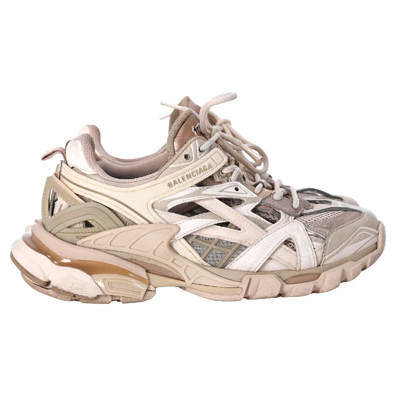 Balenciaga Track.2 Sneakers in Beige Polyurethane