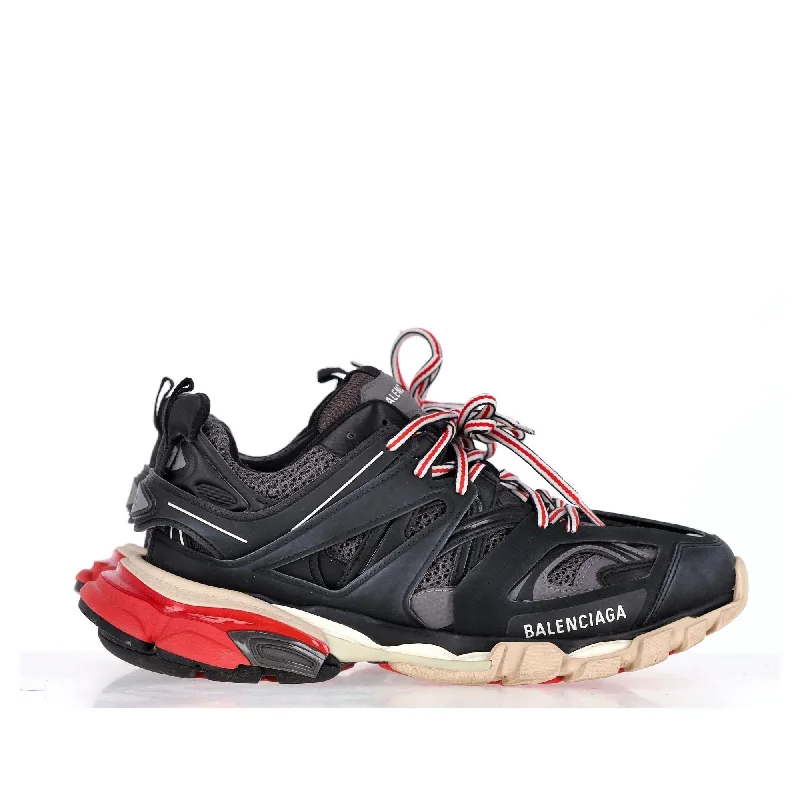 Balenciaga Track Sneakers in Black Polyurethane