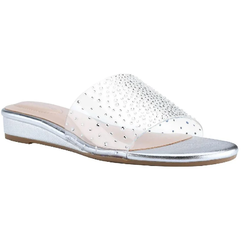 Limited Time Offers Bandolino Womens Kenlo Rhinestone Dressy Wedge Sandals