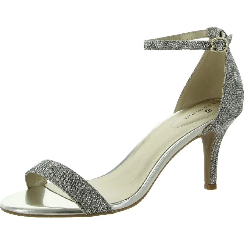 Classy Style Discounts Bandolino Womens Madia 2 Metallic Ankle Strap Heels