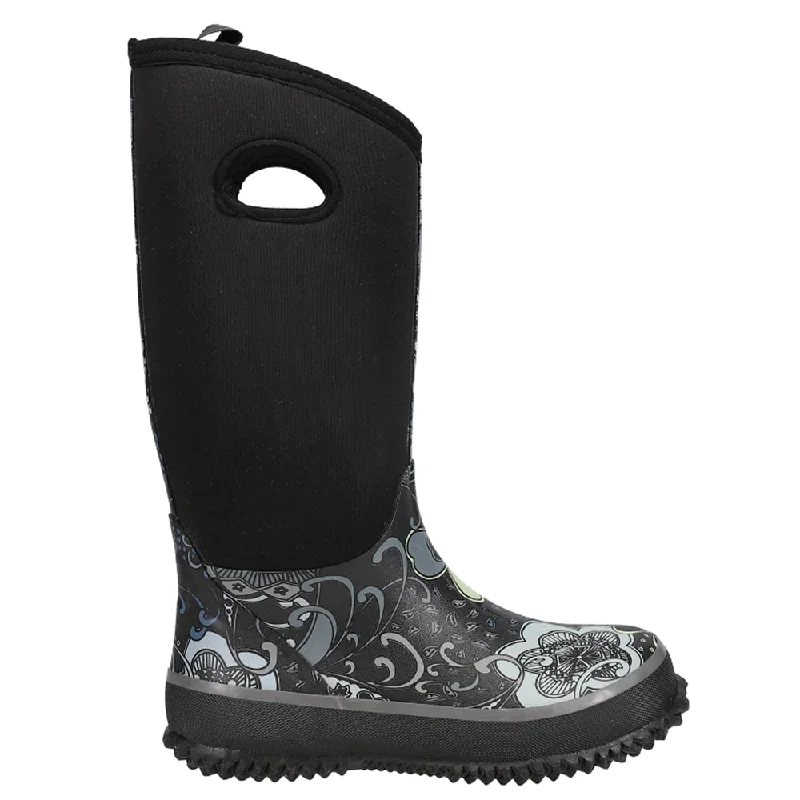 Athleisure Style Sale Barnyard 12 Inch Floral Round Toe Rain Boots