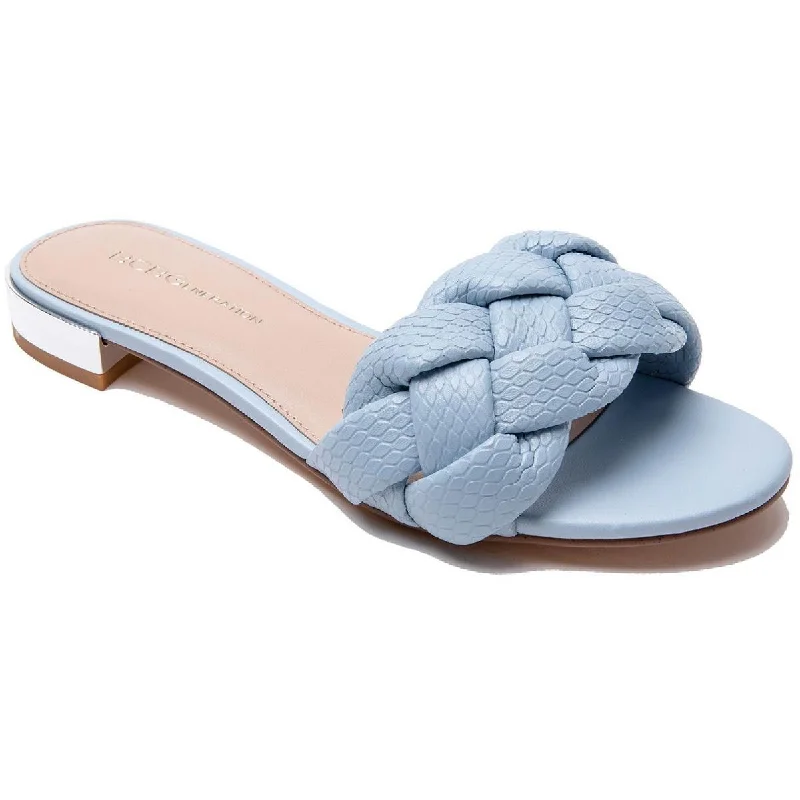 Discount Extravaganza BCBGeneration Womens Deelo Woven Slip On Slide Sandals