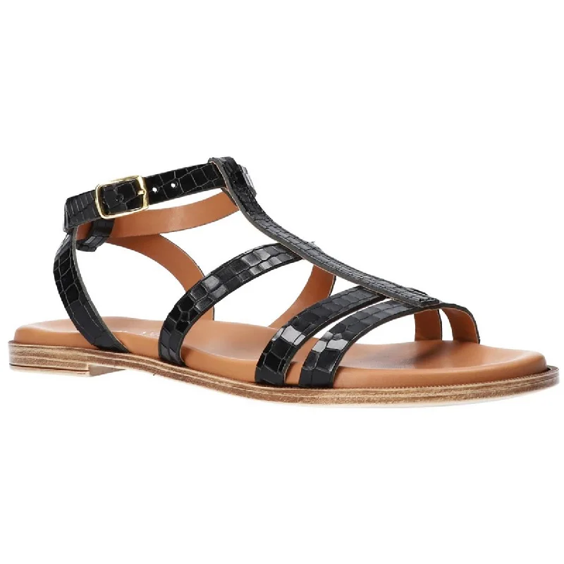 Bella Vita Womens Ira-Italy Flat Slip On Strappy Sandals