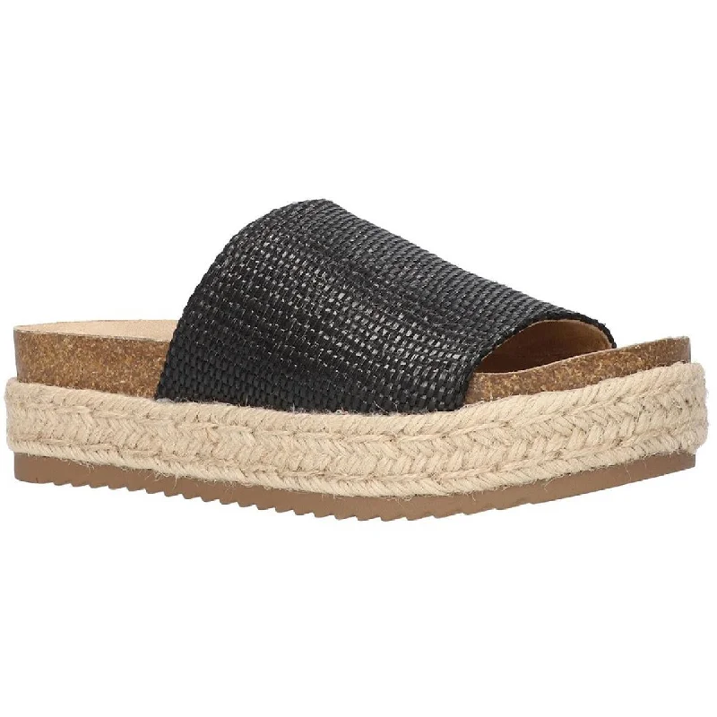 Bella Vita Womens Satara Woven Slip On Slide Sandals