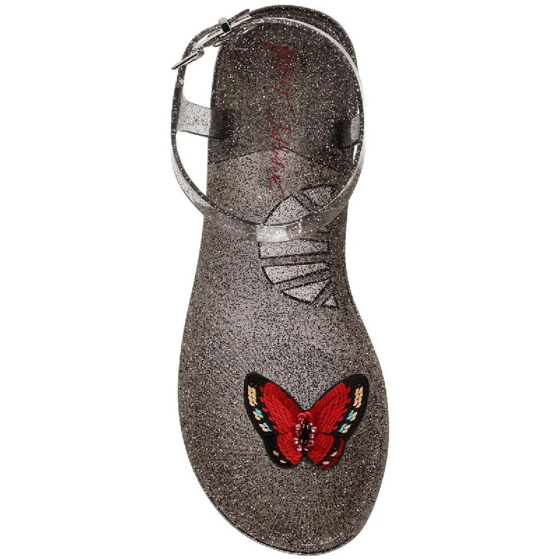 New Season Fashion Preview Betsey Johnson Womens Tabby Flat Jelly Sandals
