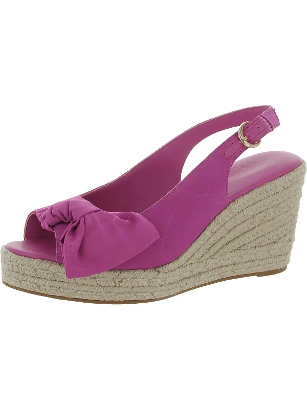 Seasonal Trends Bettina Womens Peep-Toe Slingback Wedge Sandals