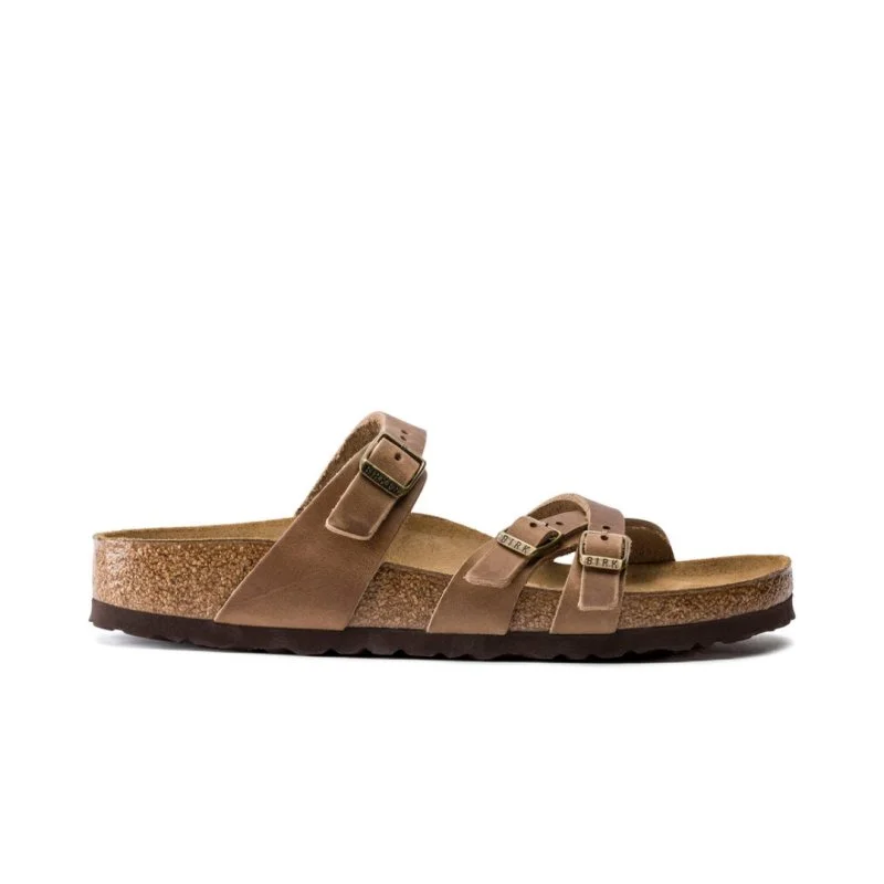 Water-Resistant Shoes Sale Birkenstock Women's Franca - Tobacco Brown Oiled Leather