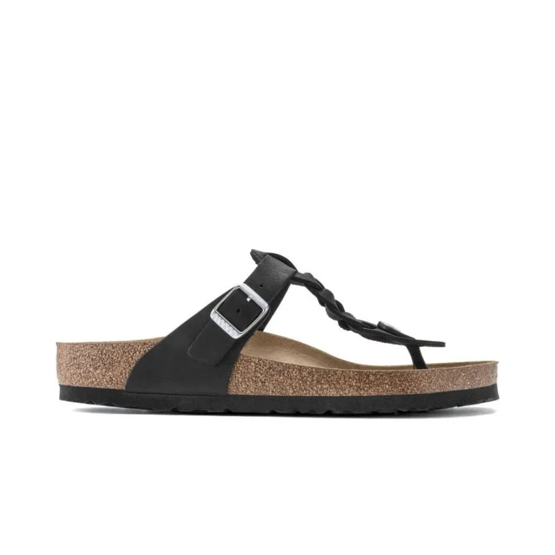 Crazy Discounts, Hurry Up Birkenstock Women's Gizeh Braid - Black Oiled Leather