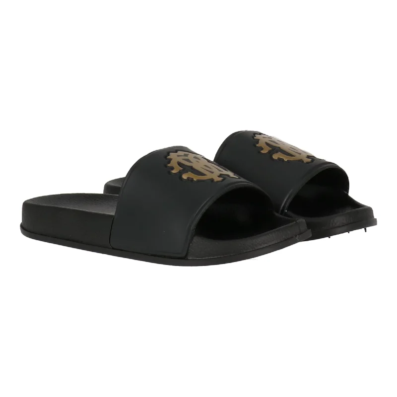 Cozy Chic Promotions Cavalli Class Women's Black/Gold Sandal
