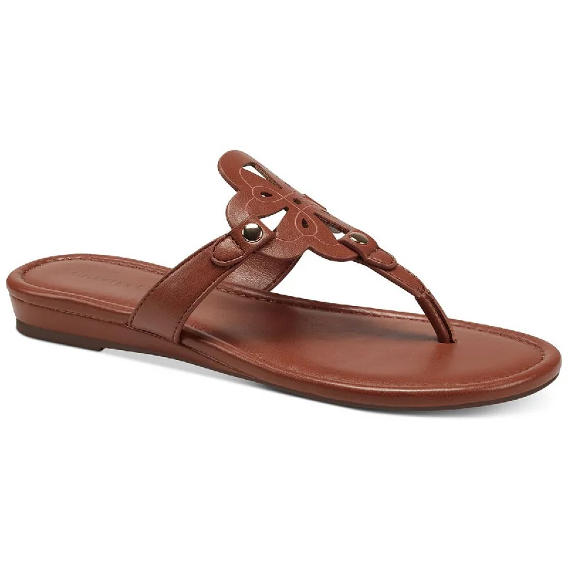 Streetwear-Inspired Footwear Charter Club Womens Ozella Laser Cut Slip On Flats