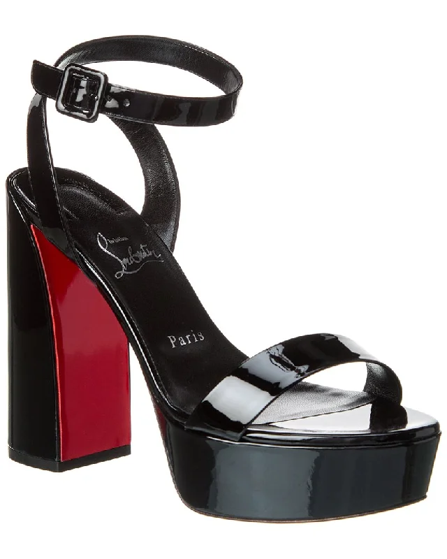 Christian Louboutin Movida Sabina 130 Patent Platform Sandal