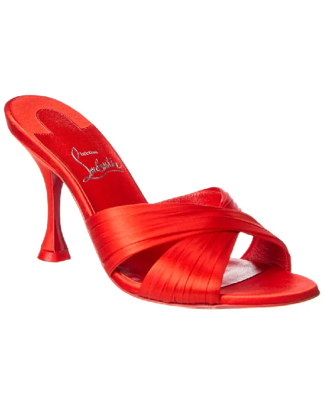 Christian Louboutin Nicol Is Back 85 Satin Sandal