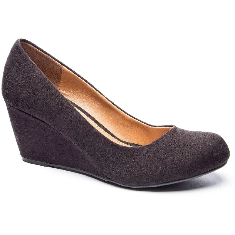 Breathable Shoes Discount CL by Laundry Womens Nima Solid Round Toe Wedge Heels
