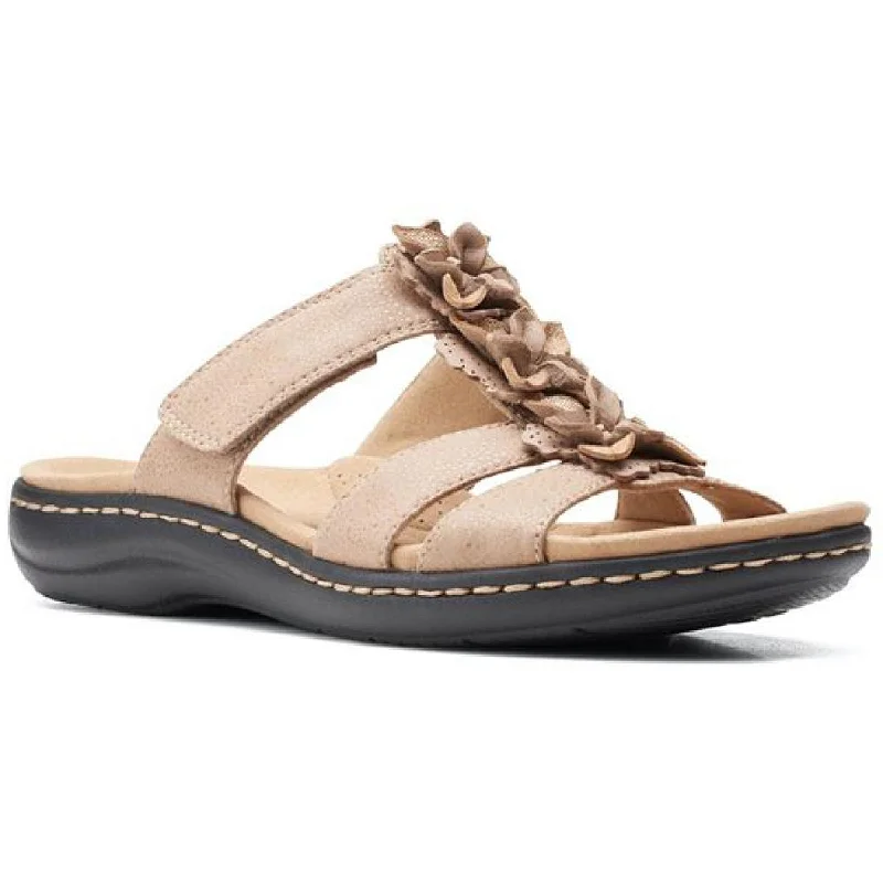 Fashion Forward Femininity Clarks Women's Laurieann Judi Leather Slip-On Sandal