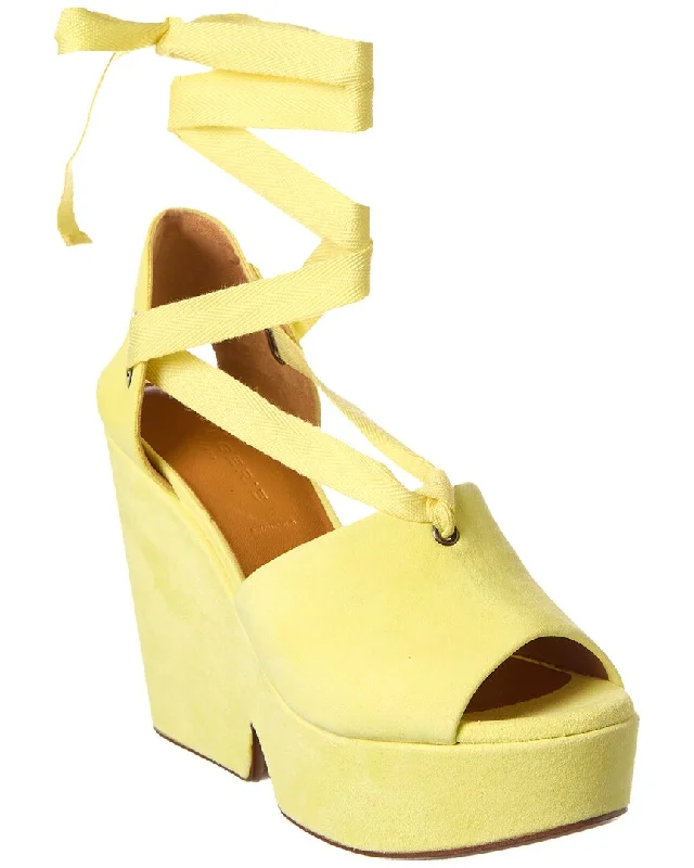 Clergerie Doty Suede Platform Sandal