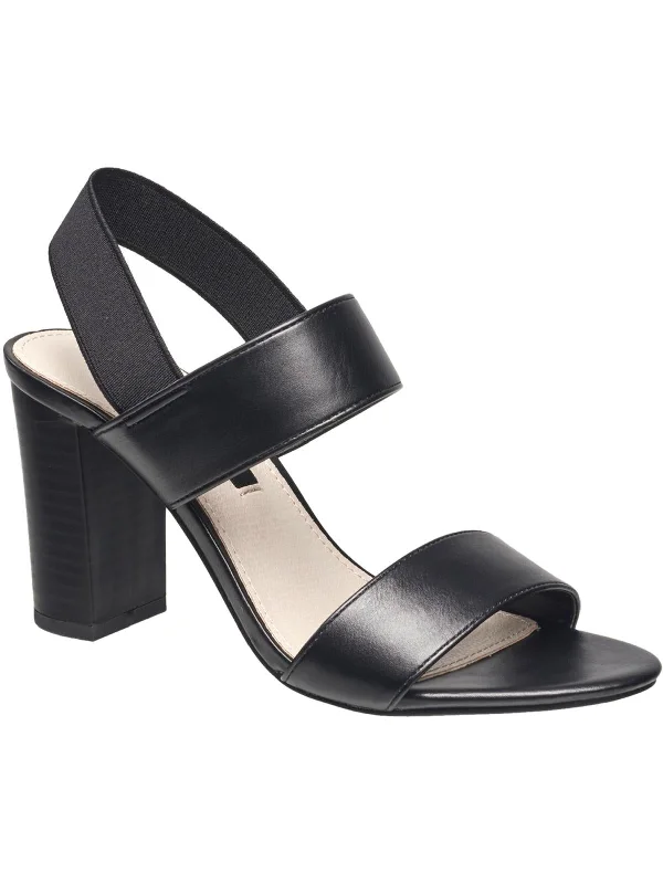 Comfortable Dressy Flats Offers Dakota Womens Faux Leather Heeled Dress Sandals