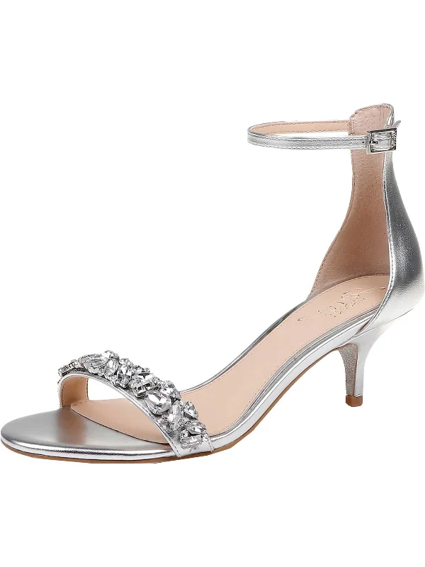 Vintage-Inspired Footwear Sale Dash Womens Padded Insole Embellished Heel Sandals
