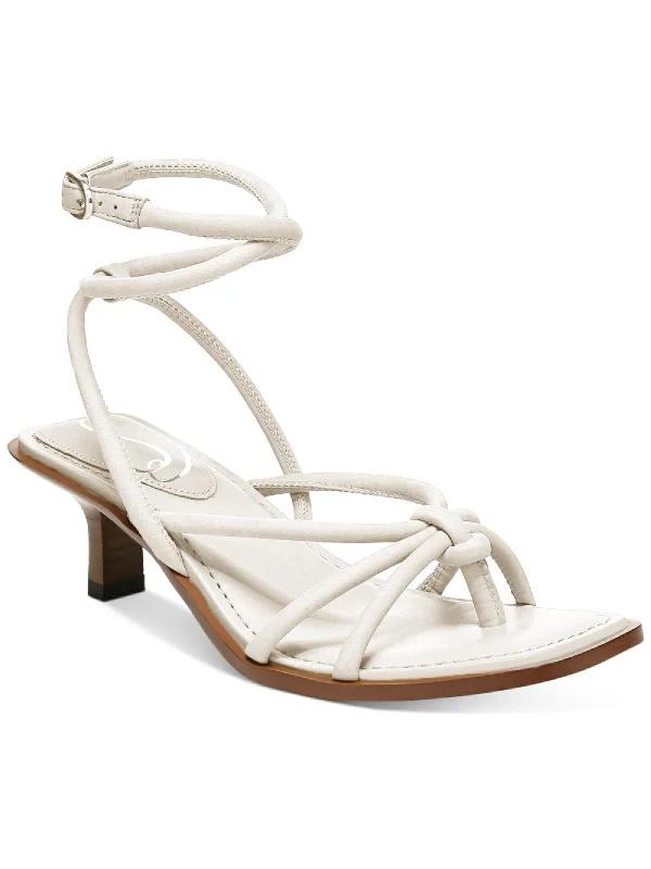 Top Brand Discounts Dia Womens Leather Ankle Strap Heels