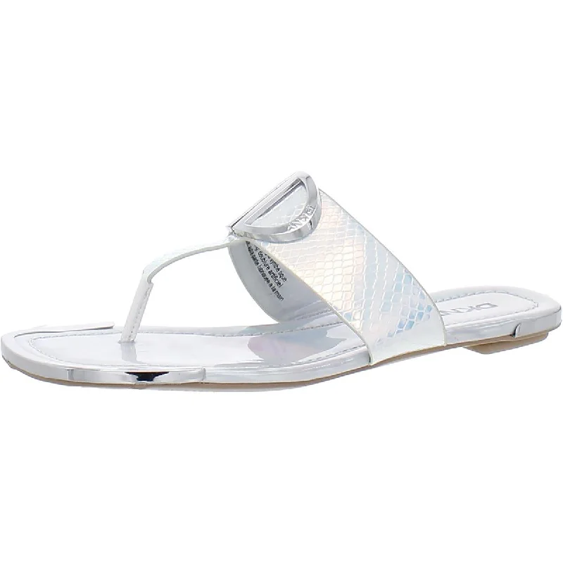 DKNY Womens Thong Flats Thong Sandals