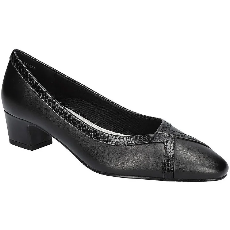 Seasonal Sale Easy Street Womens Myrtle Faux Leather Embossed Pumps