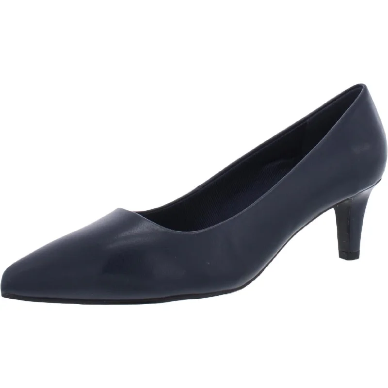 Effortless Slip-On Shoes Easy Street Womens Pointe Faux Leather Slip On Pointed Toe Heels Effortless Slip-On Shoes Easy Street Womens Pointe Faux Leather Slip On Pointed Toe Heels