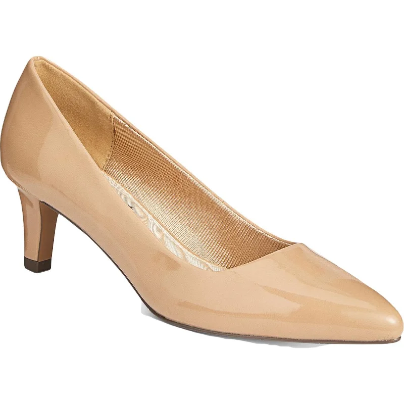 Stylish Savings Easy Street Womens Pointe Padded Insole Almond Toe Dress Pumps