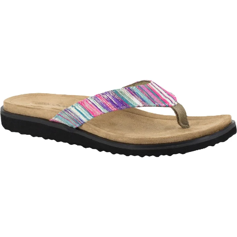 Statement Footwear Discount Easy Street Womens Stevie Padded Insole Open Toe Thong Sandals