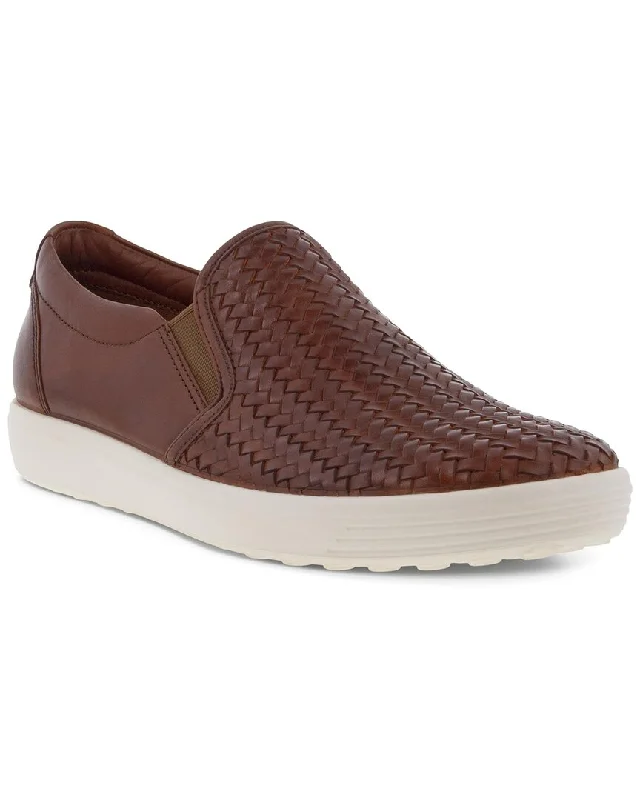 ECCO Soft 7 Leather Slip On Sneaker