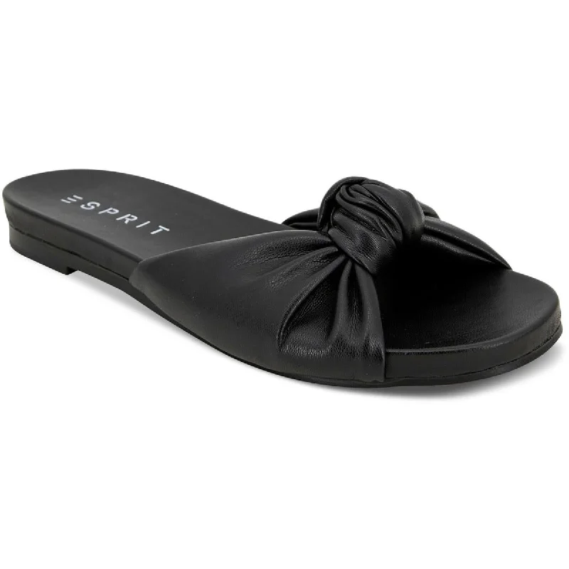Special Offers Esprit Womens Tyla Faux Leather Footbed Slide Sandals