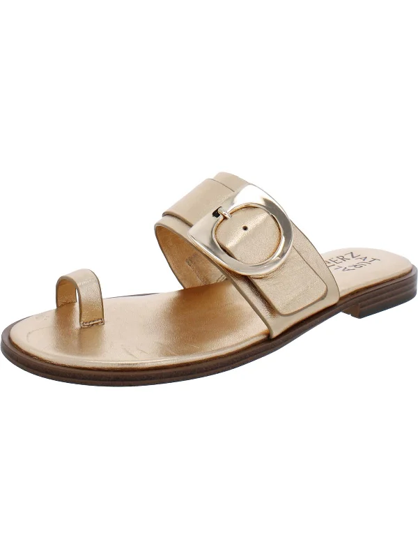 Finola Womens Leather Slide Sandals