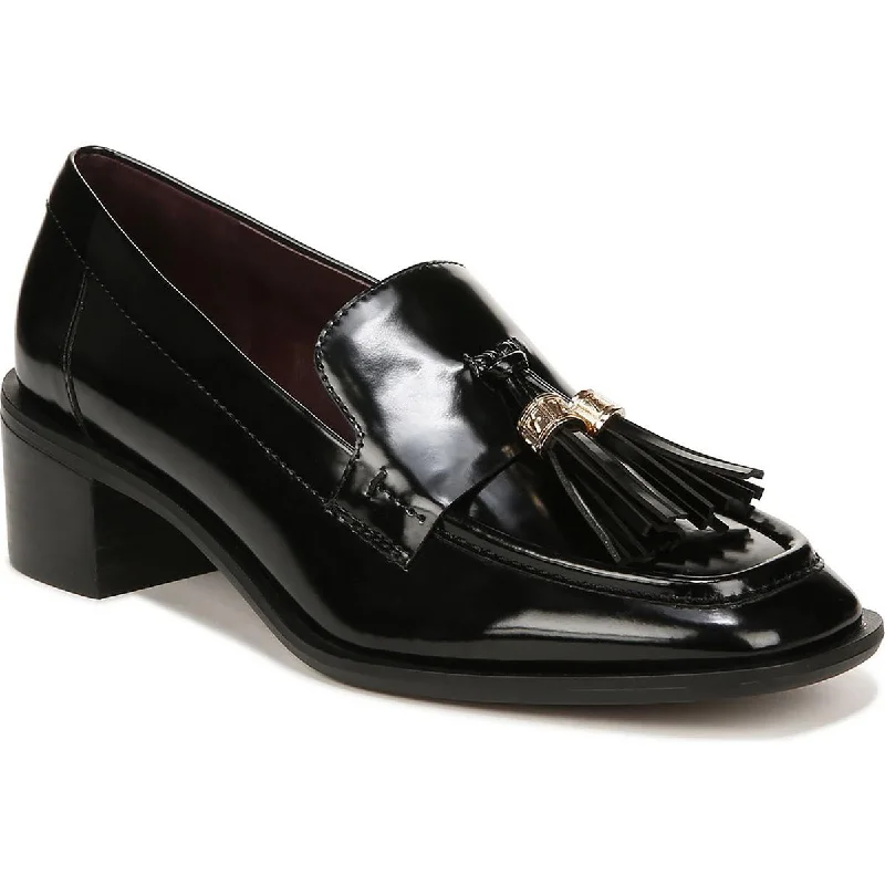 Romantic Chic Deals Franco Sarto Womens Donna Patent Square Toe Loafer Heels