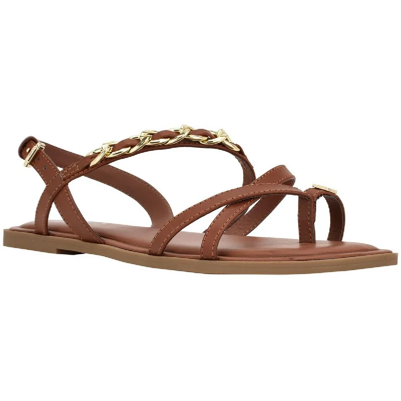 GBG Los Angeles Womens Resia Chain Logo Ankle Strap