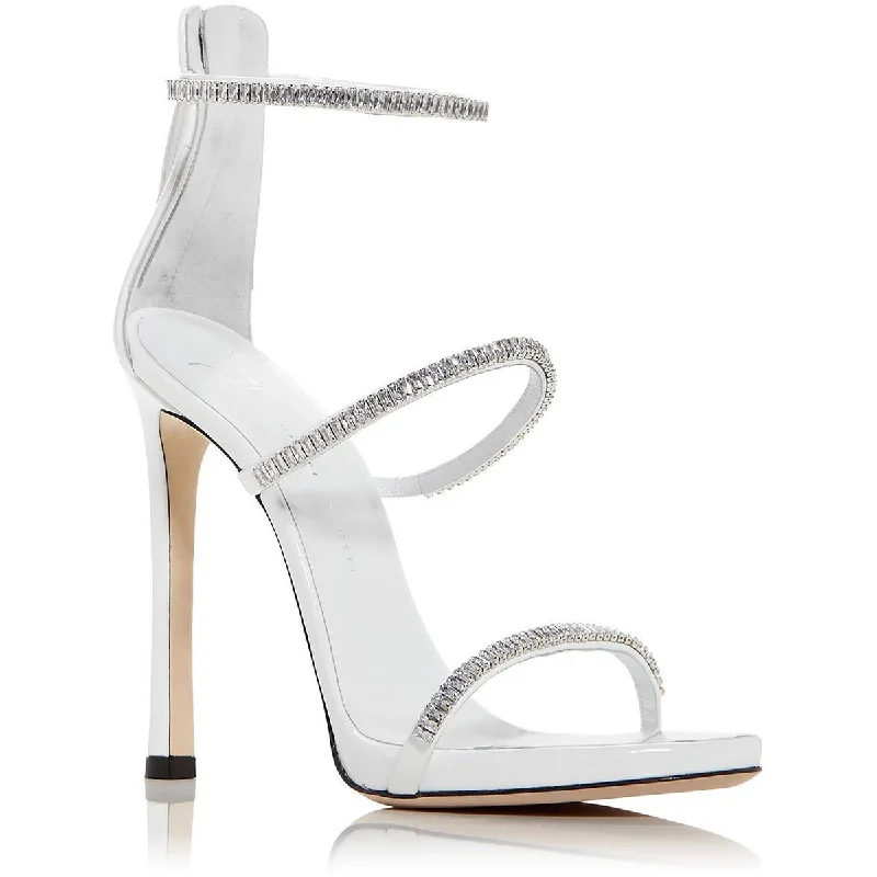 Bold Fashion Footwear Giuseppe Zanotti Womens Cantadora Faux Leather Strappy Pumps