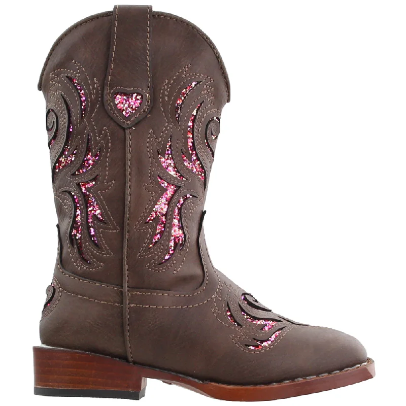 Spring Offer Glitter Breeze Square Toe Cowboy Boots (Little Kid-Big Kid)