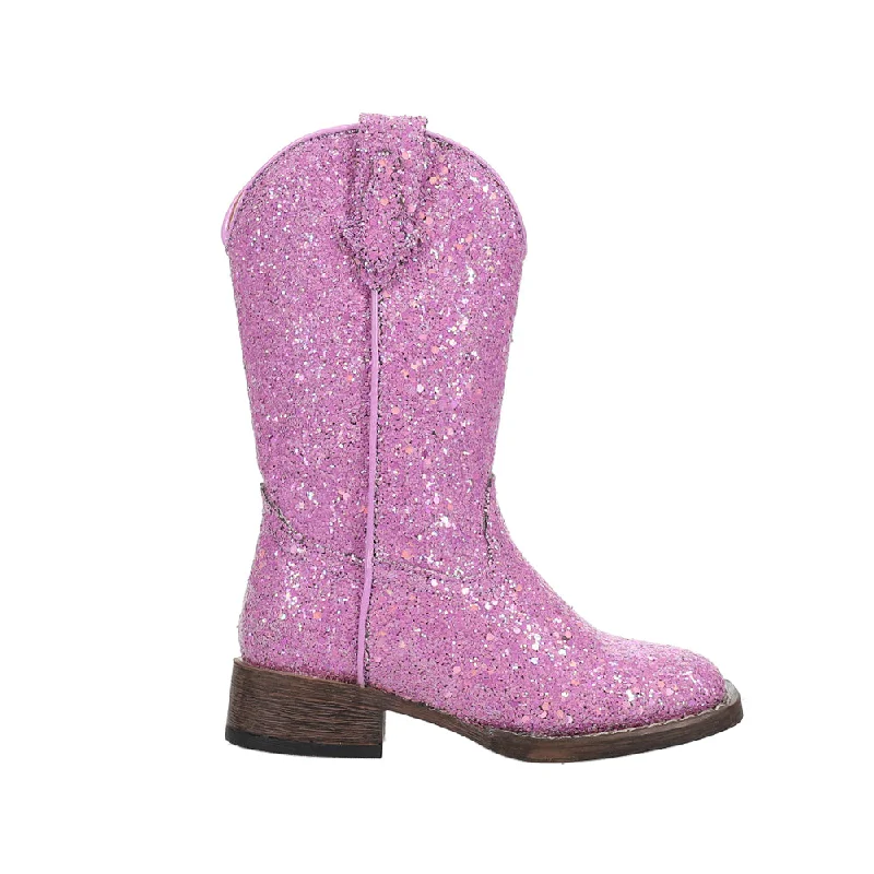 Trend Forward Threads Glitter Galore Square Toe Cowboy Boots (Little Kid-Big Kid)