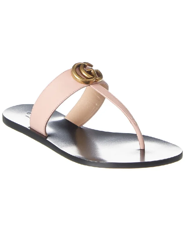 Gucci Double G Leather Sandal