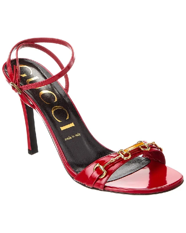 Gucci Horsebit Patent Sandal