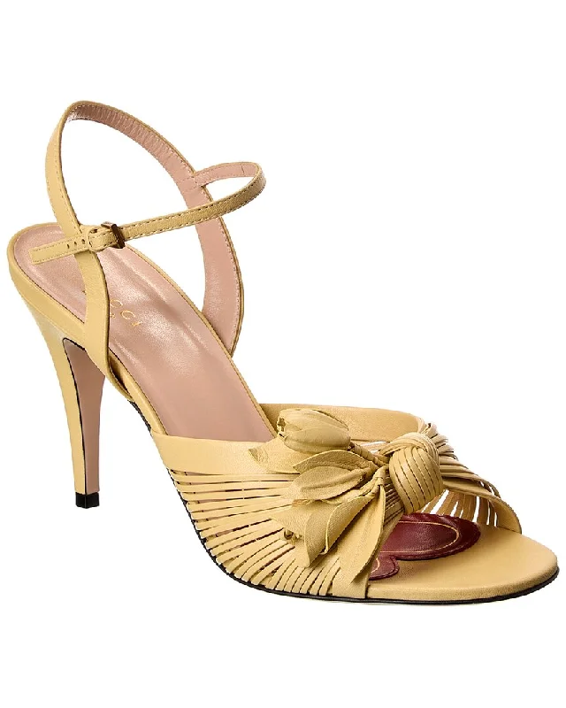 Gucci Leather Slingback Sandal