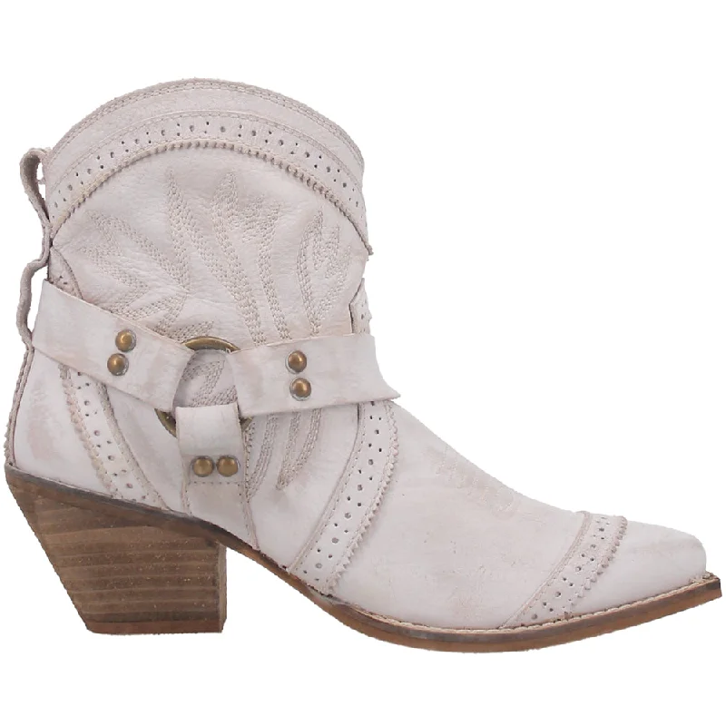 Women's Versatile Shoes Gummy Bear Embroidery Snip Toe Pull On Cowboy Booties