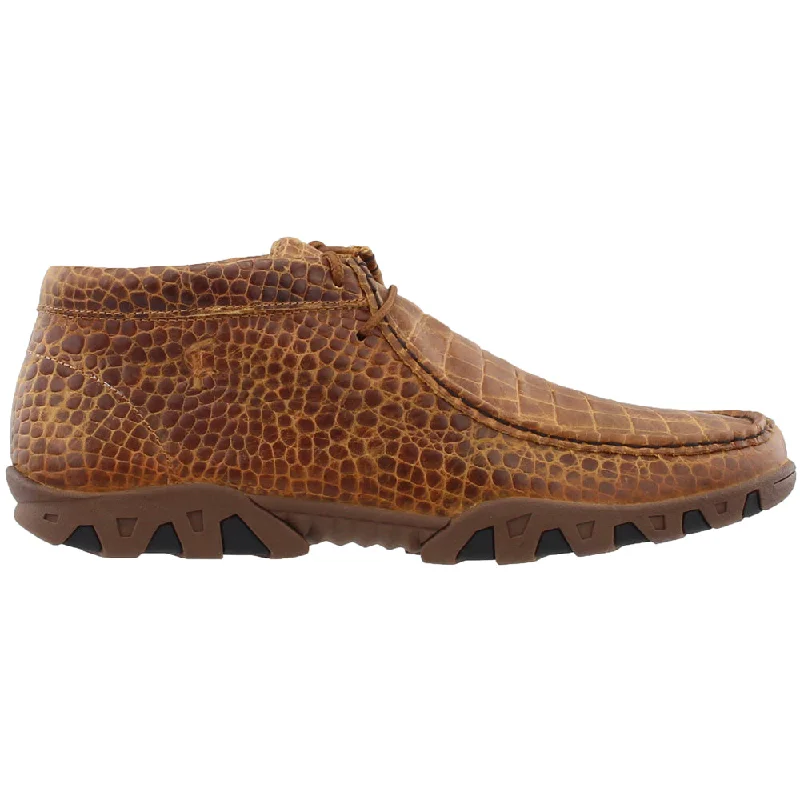 Women's Non-Slip Shoes Honey Crocodile Printed Rogue Chukka Boots