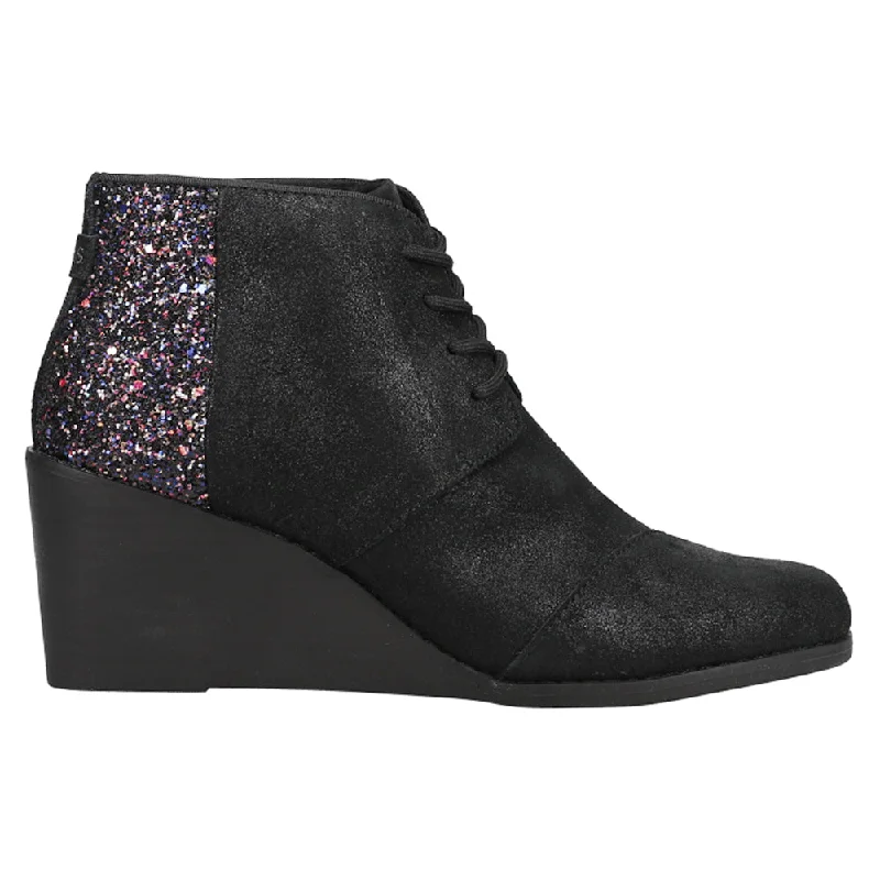 Quick Grab Deals Hyde Glitter Round Toe Wedge Boots