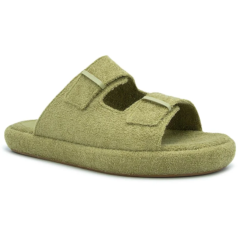 Ilio Smeraldo Womens Frankie 2 Terry Cloth Flat Slide Sandals