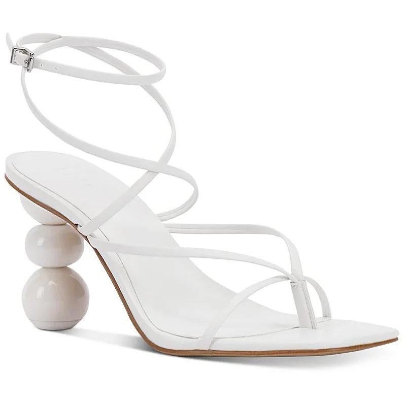 Stylish Casual Footwear INC Womens Lilliana Faux Leather Toe Post Ankle Strap