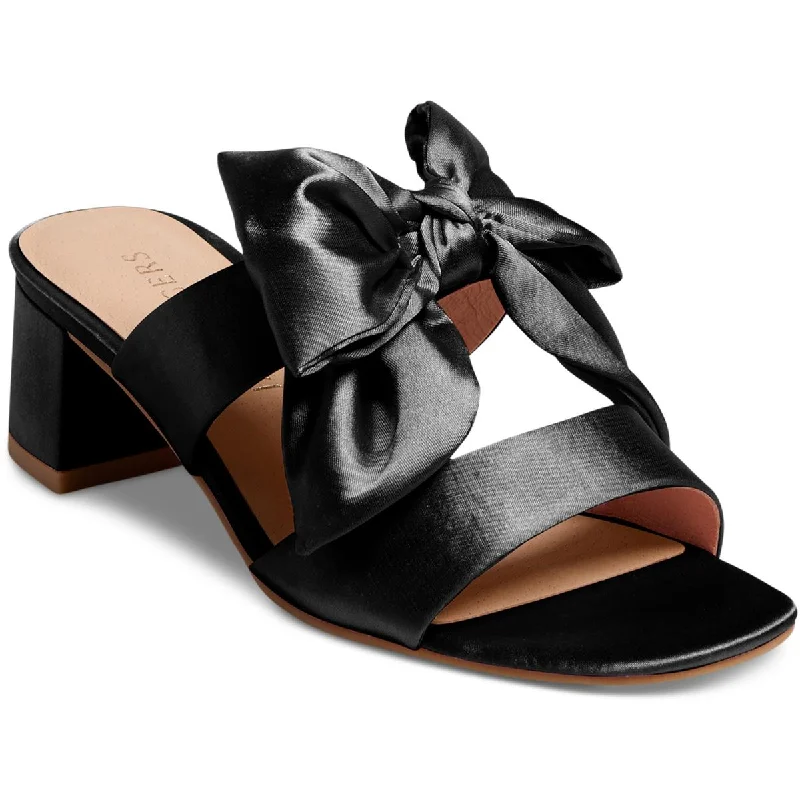 Seize Bargains Jack Rogers Womens Heidi Mid Satin Open Toe Slide